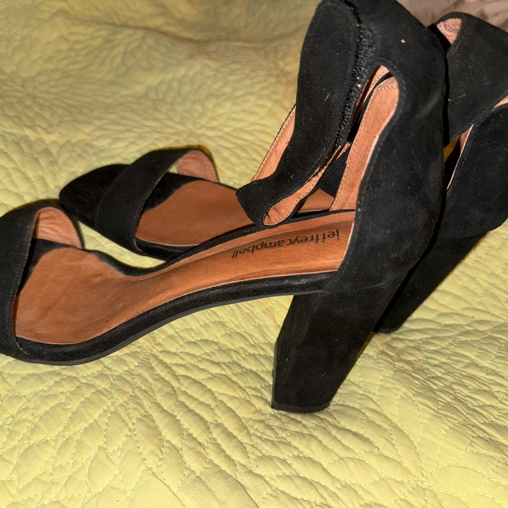 Jeffrey Campbell Black Suede Heels
